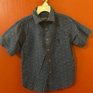 English Laundry Boys Blue SS Button Front Shirt Size 5